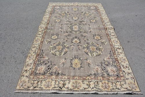 Tappeto grigio oushak vintage - grigio,