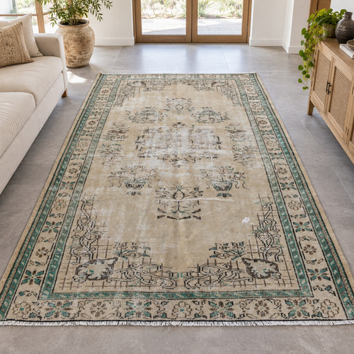 Tappeto oushak vintage turco - oushak,