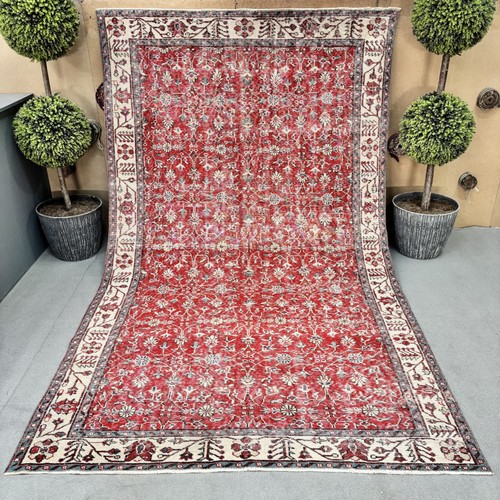 Grande tappeto vintage - , tessuto